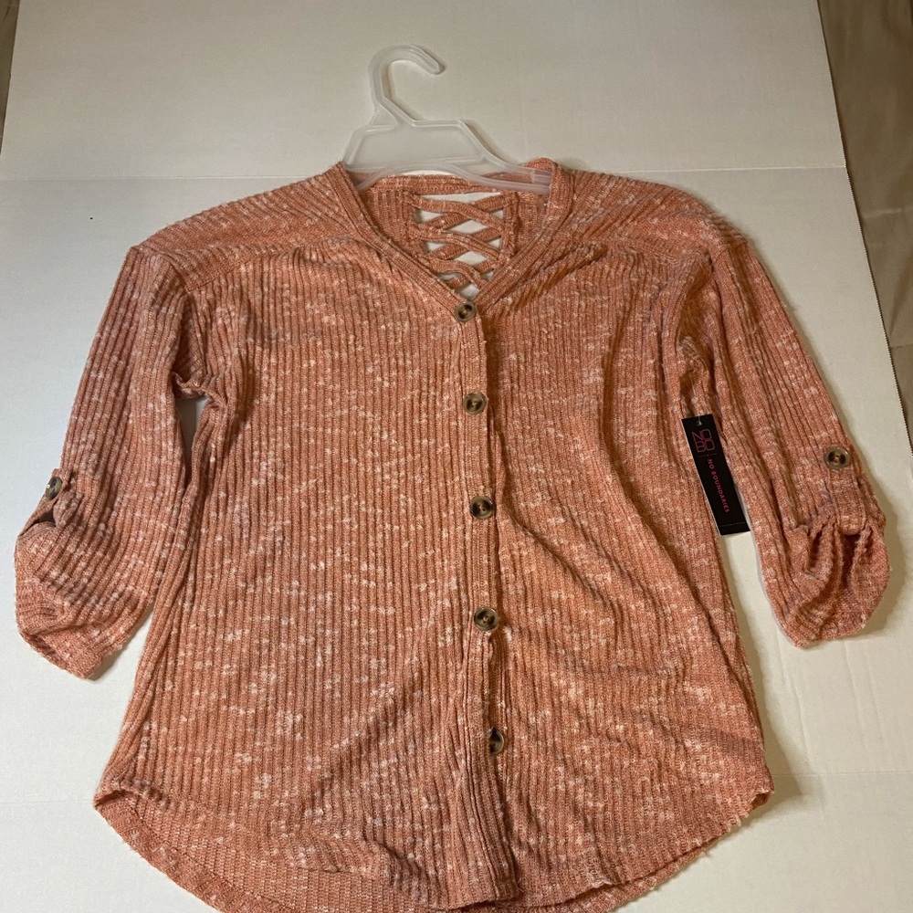 Brand New  XS No Boundaries Lattice Back Rib Top